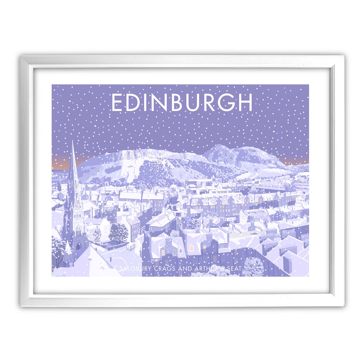 Edinburgh, Salisbury Crags and Arthurs Seat Art Print