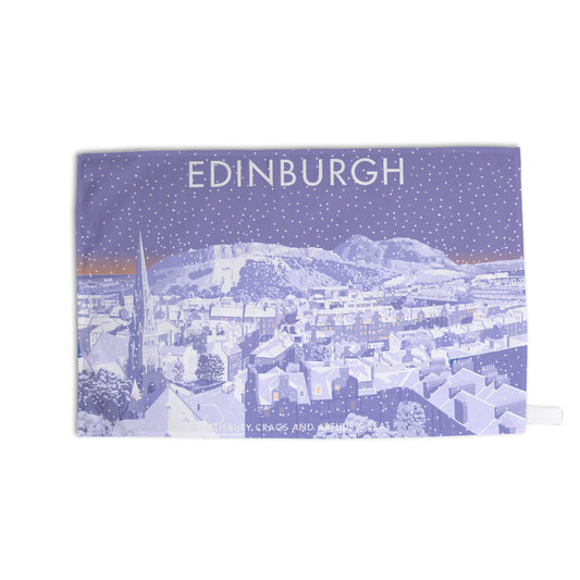 Edinburgh, Salisbury Crags and Arthurs Seat Tea Towel