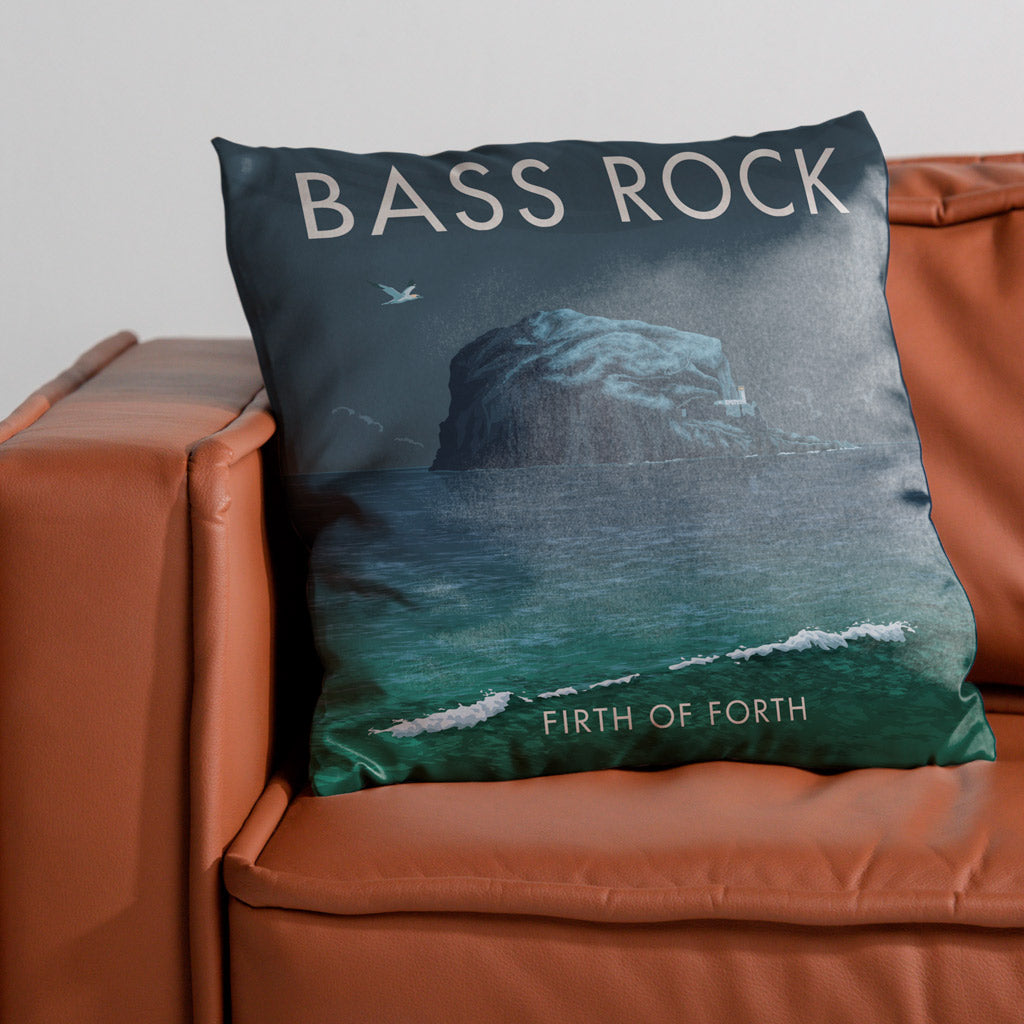 Bass Rock Island, Scotland Cushion