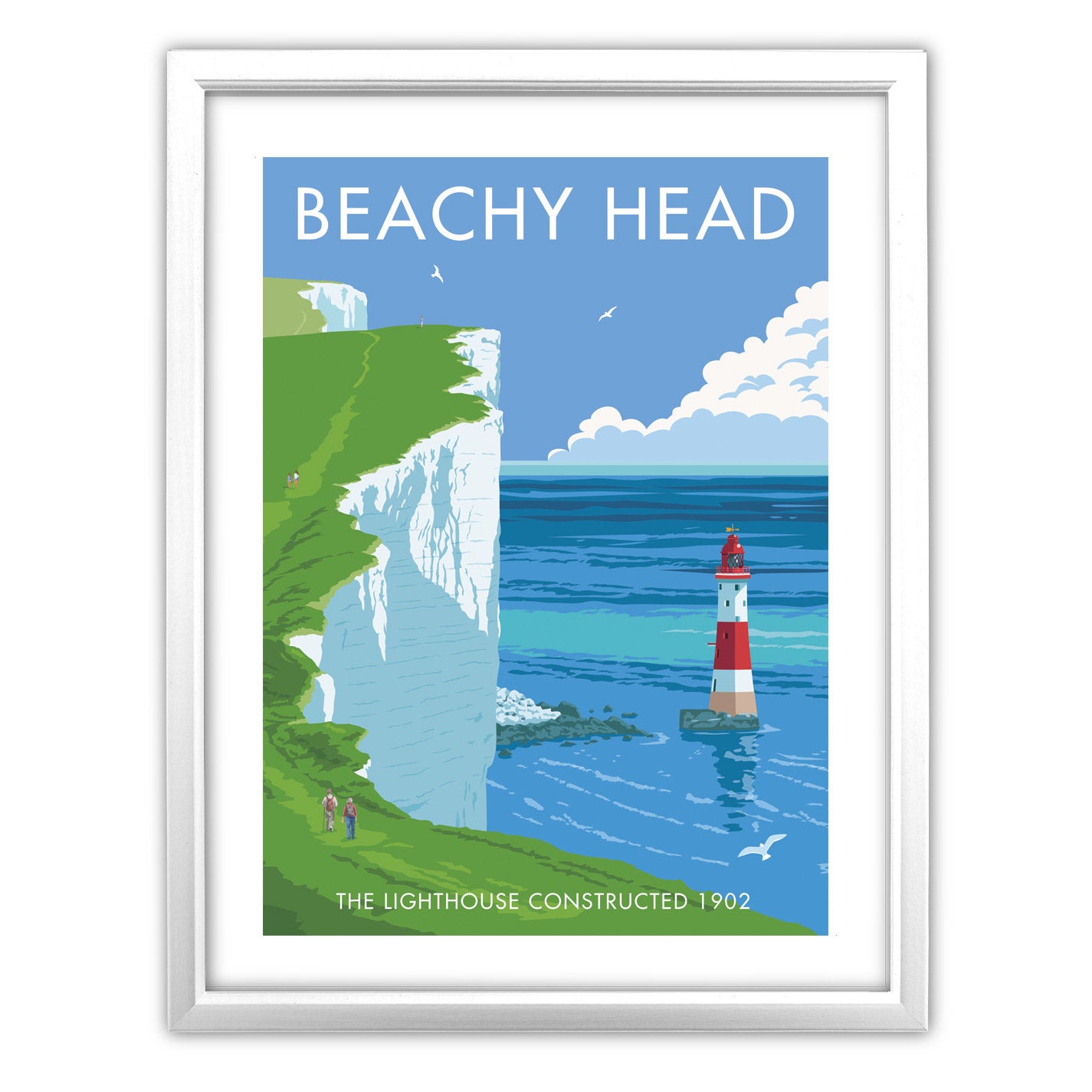 Beachy Head Lighthouse Art Print