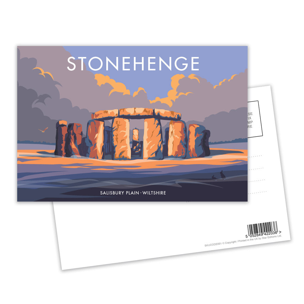 Stonehenge Postcard Pack of 8