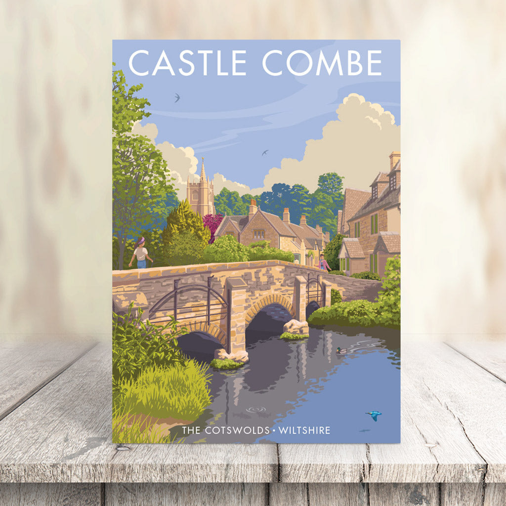 Castle Combe, The Cotswolds Greeting Card 7x5