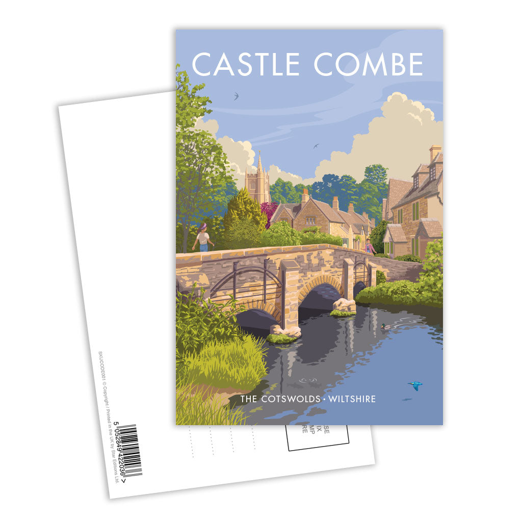 Castle Combe, The Cotswolds Postcard Pack of 8