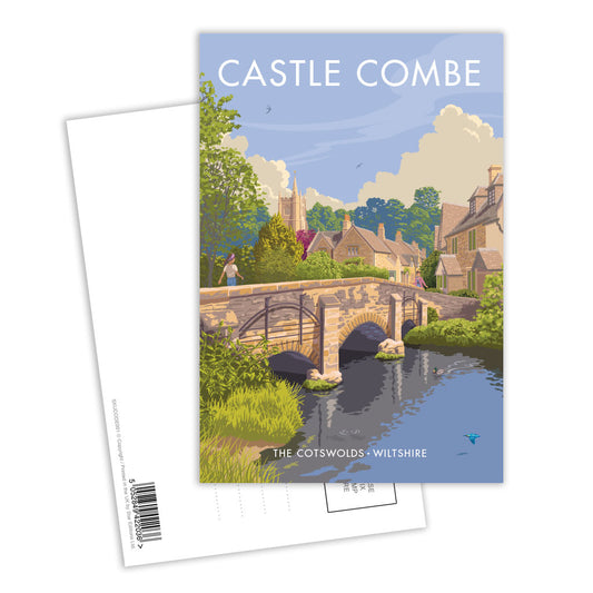Castle Combe, The Cotswolds Postcard Pack of 8