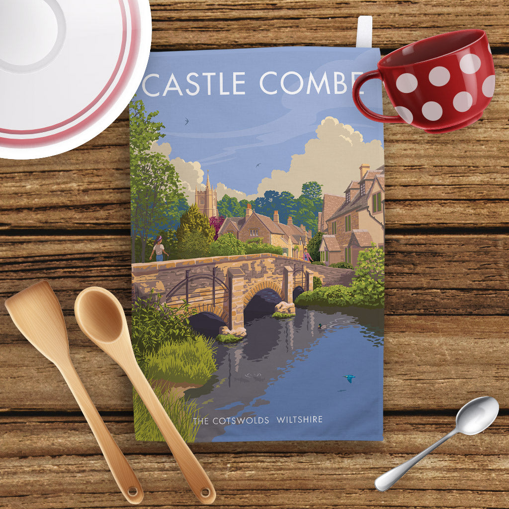 Castle Combe, The Cotswolds Tea Towel