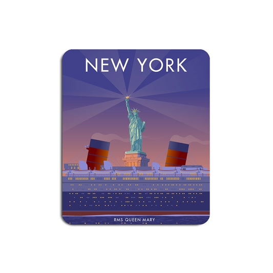 RMS Queen Marry, New York Mouse Mat
