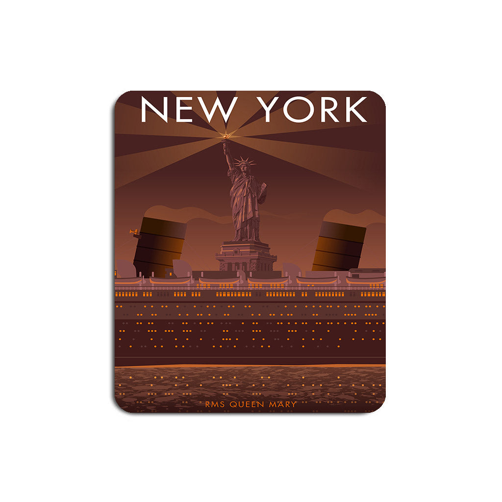 RMS Queen Marry, New York Mouse Mat