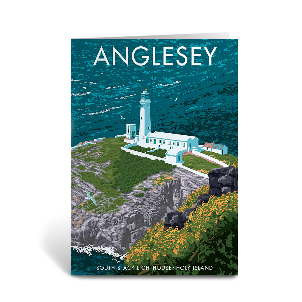 Anglesey South Stack Lighthouse Greeting Card 7x5