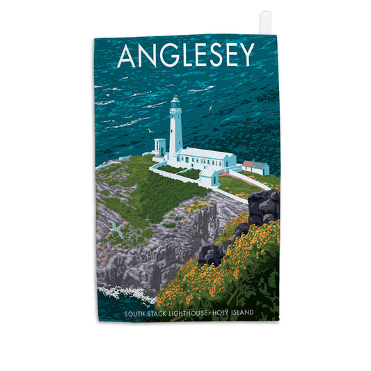 Anglesey South Stack Lighthouse Tea Towel