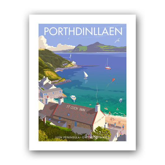 Porthdinllaen, Llyn Peninsula Art Print