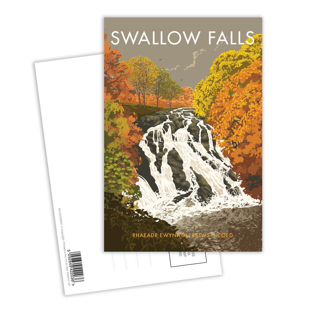 Swallow Falls Postcard Pack of 8