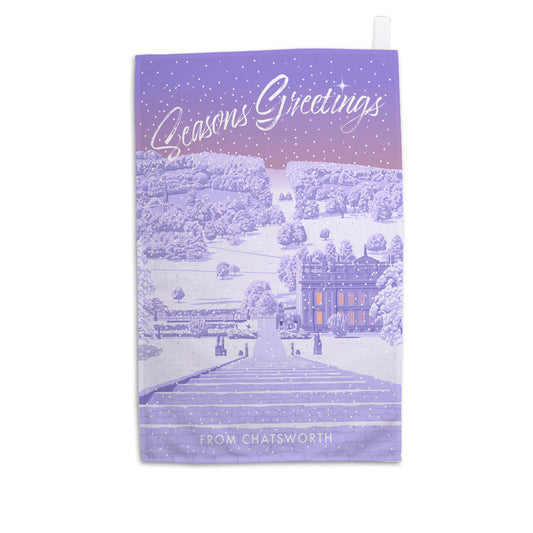 Seasons Greetings from Chatsworth Tea Towel