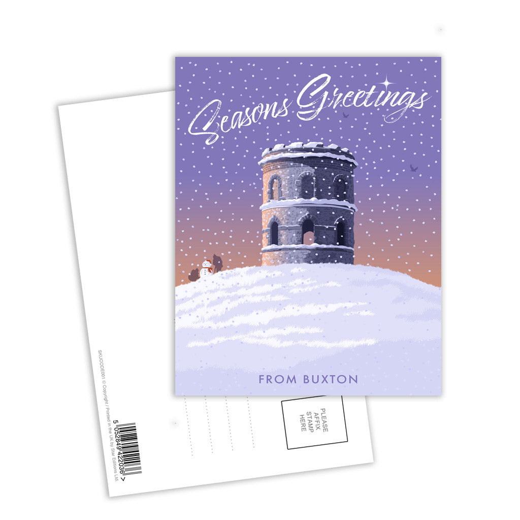 Seasons Greetings from Buxton Postcard Pack of 8