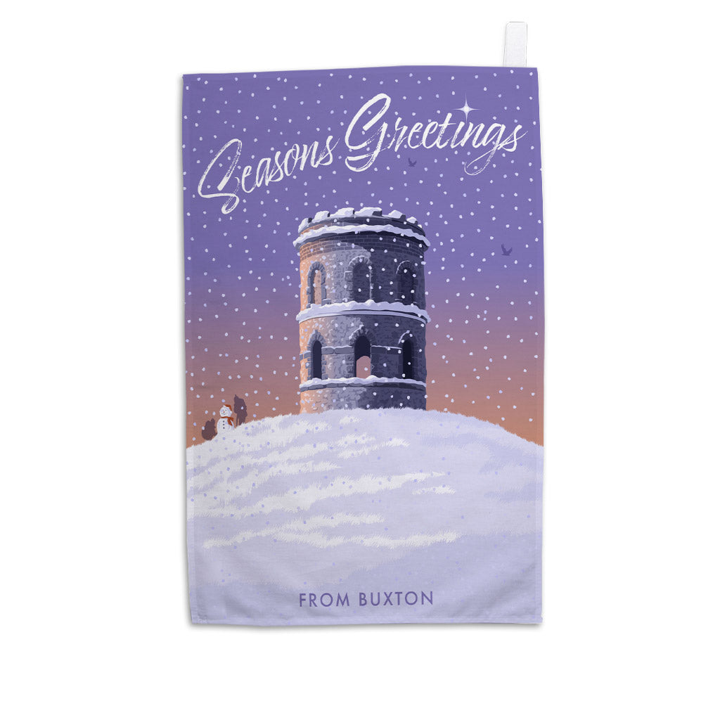 Seasons Greetings from Buxton Tea Towel