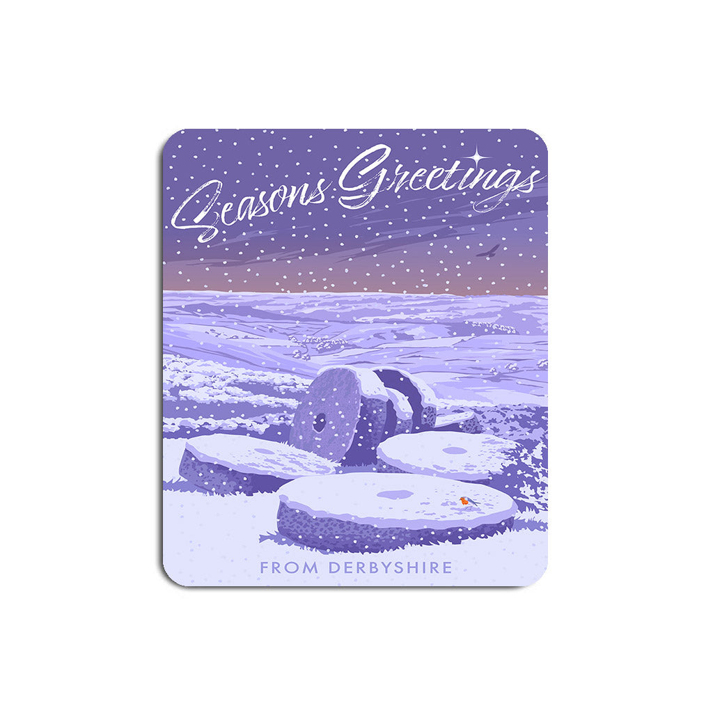 Seasons Greetings from Derbyshire Mouse Mat