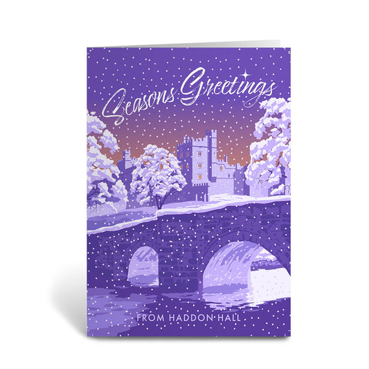 Seasons Greetings from Haddon Hall Greeting Card 7x5