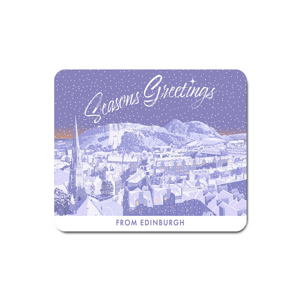 Seasons Greetings from Edinburgh Mouse Mat