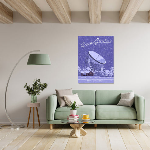 Seasons Greetings from Outer Space Art Print