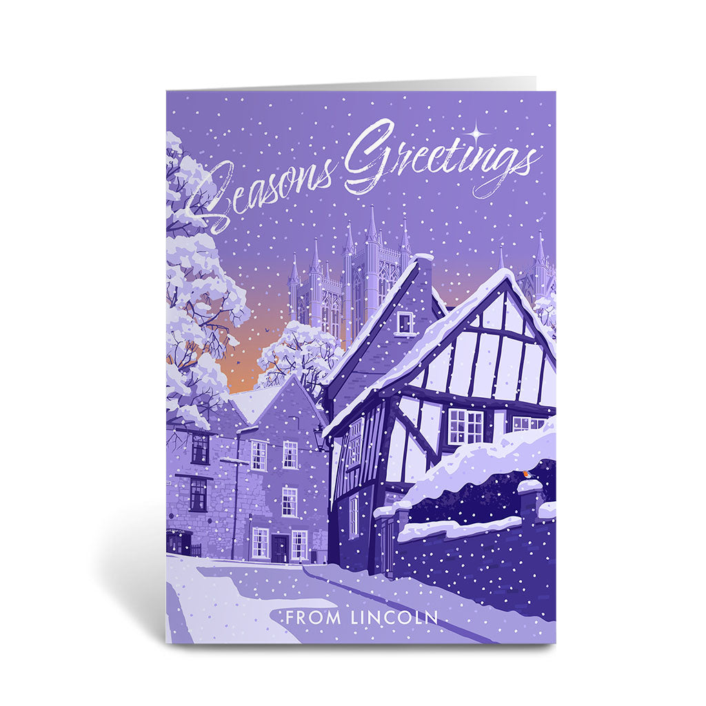 Seasons Greetings from Lincoln Greeting Card 7x5