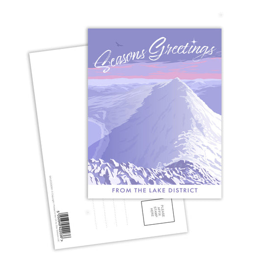 Seasons Greetings from the Lake District Postcard Pack of 8