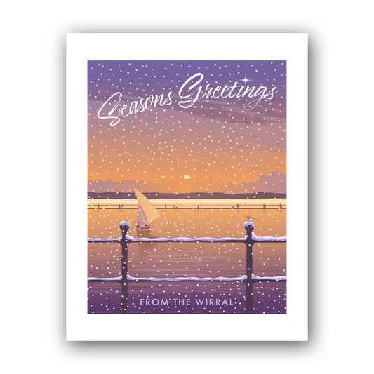 Seasons Greetings from The Wirral Art Print