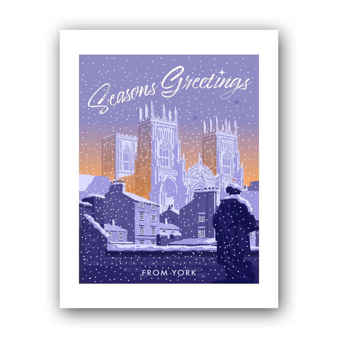 Seasons Greetings from York Art Print
