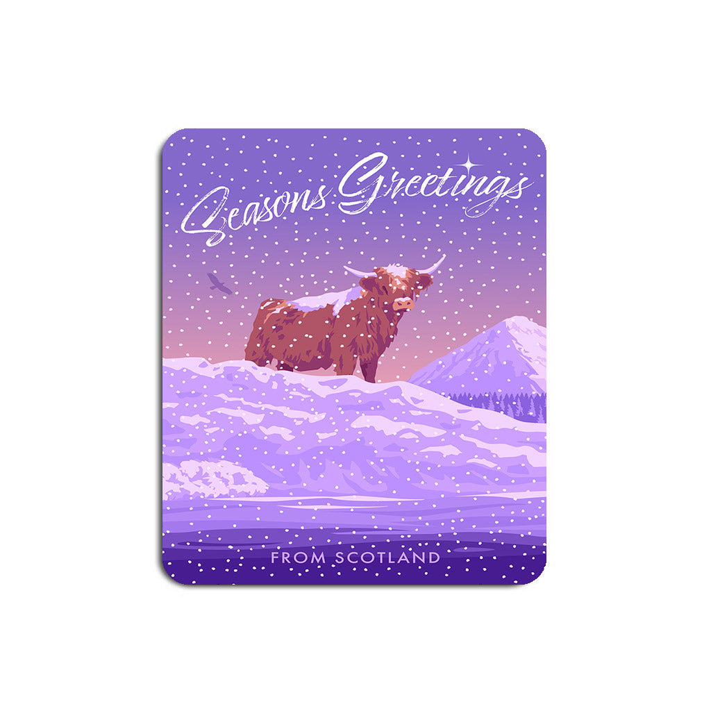 Seasons Greetings from Scotland Mouse Mat