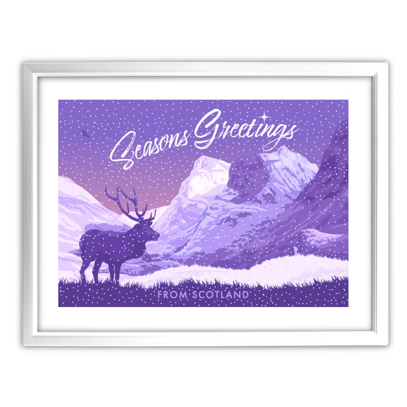 Seasons Greetings from Glen Coe, Scotland Art Print