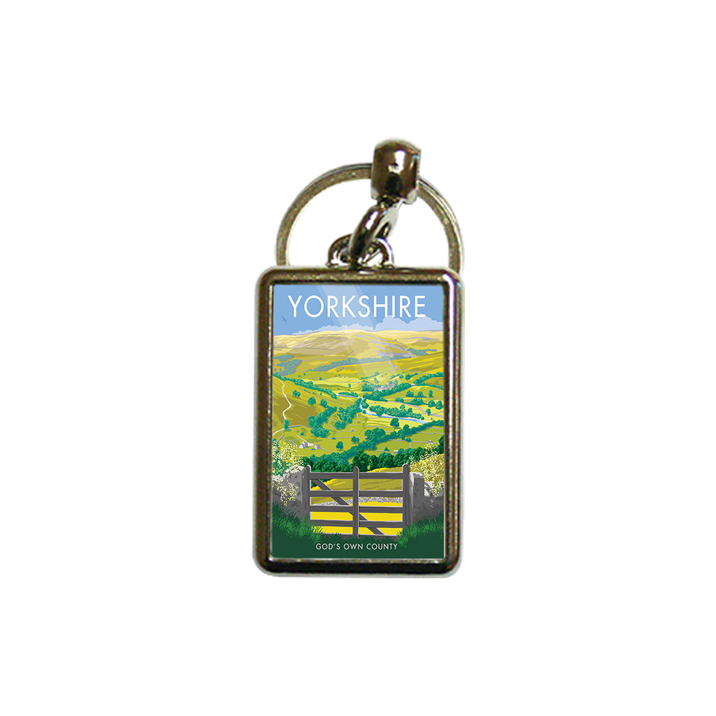 Yorkshire, God's Own Country Metal Keyring – Stephen Millership - The ...