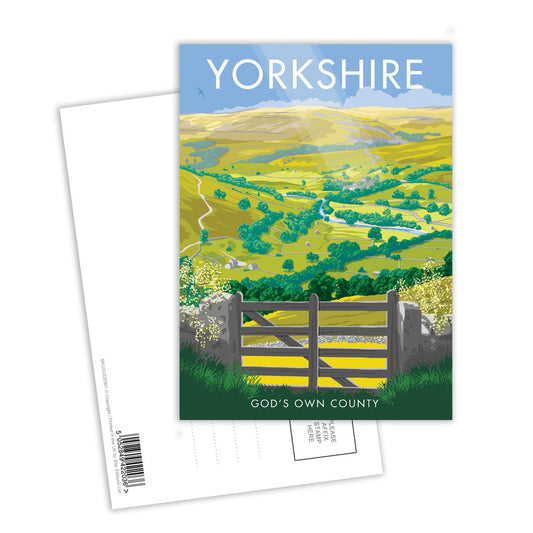 Yorkshire, God's Own Country Postcard Pack of 8