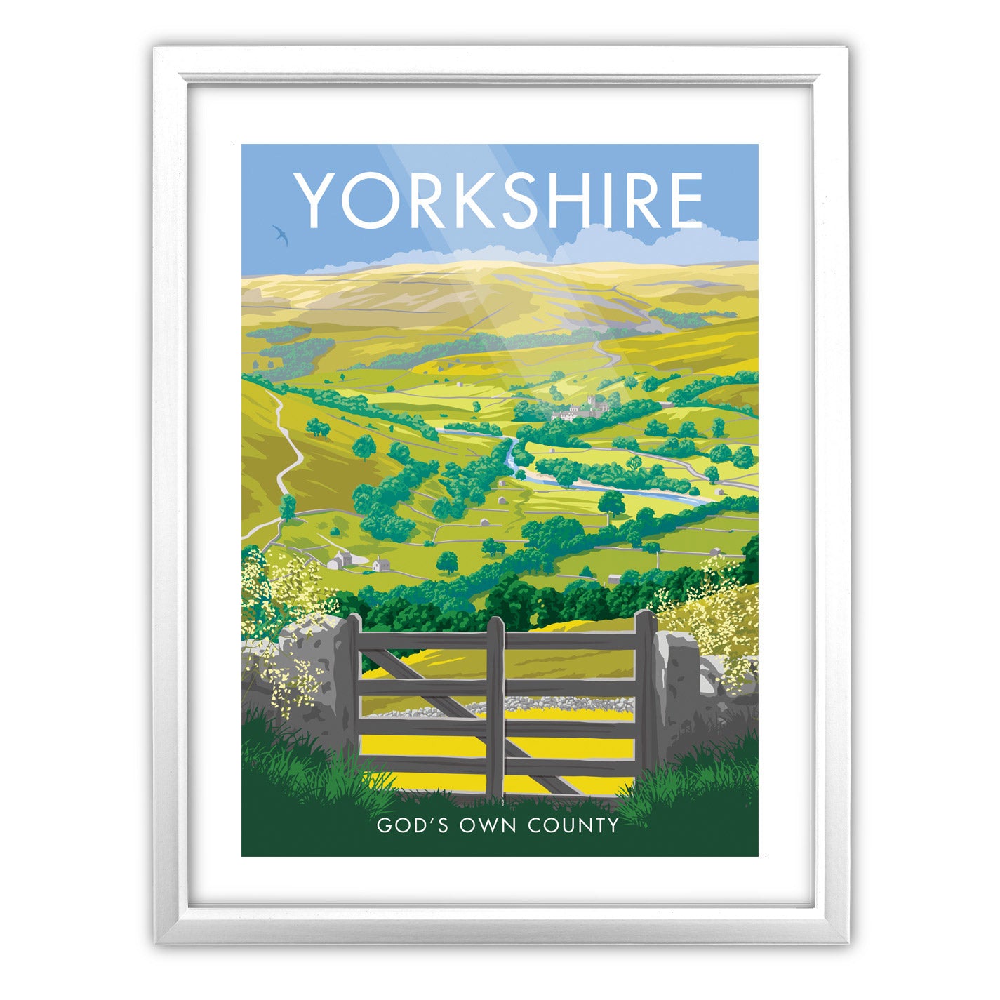Yorkshire, God's Own Country Art Print