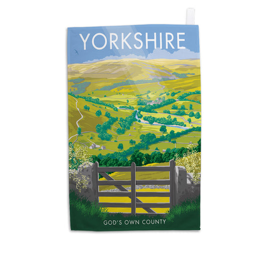 Yorkshire, God's Own Country Tea Towel