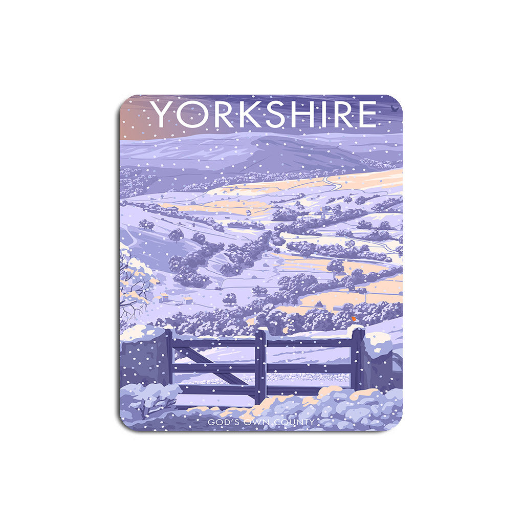 Winter in Yorkshire, God's Own County Mouse Mat