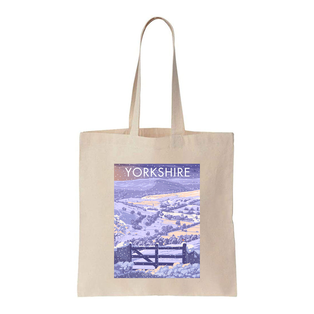 Winter in Yorkshire, God's Own County Tote Bag