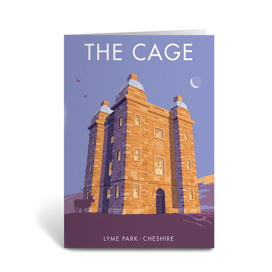 The Cage, Lyme Park Greeting Card 7x5